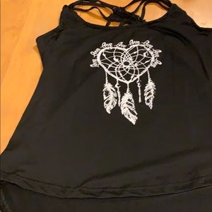 Workout Dream Catcher Strappy Top NWOT